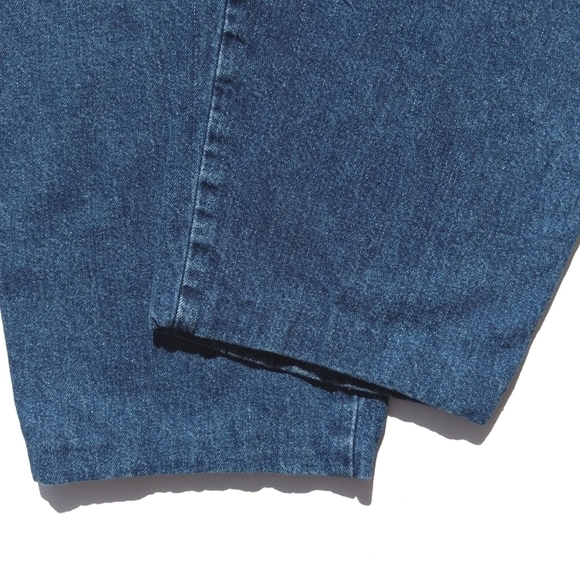 Dockers 90's Vintage Pleated Dark Wash High Rise Tapered Ankle Cut Mom Jeans 12 - Picture 14 of 14